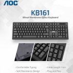 کیبورد سیمی اِی او سی مدل KB161 - تصویر 3