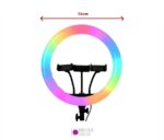 رینگ لایت آر جی بی مدل MJ56 RGB به همراه پایه - Image 2