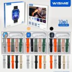 ساعت هوشمند WISME مدل WS-X21 به همراه 10 بند اضافه - Image 2